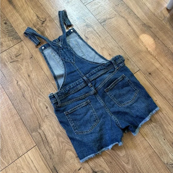 Cat & Jack Girls distressed overalls size L 10/12 - Picture 5 of 5